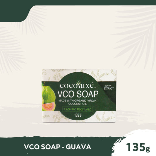 Cocoluxe VCO Soap w/ Guava Extract 135g (made with Organic VCO)