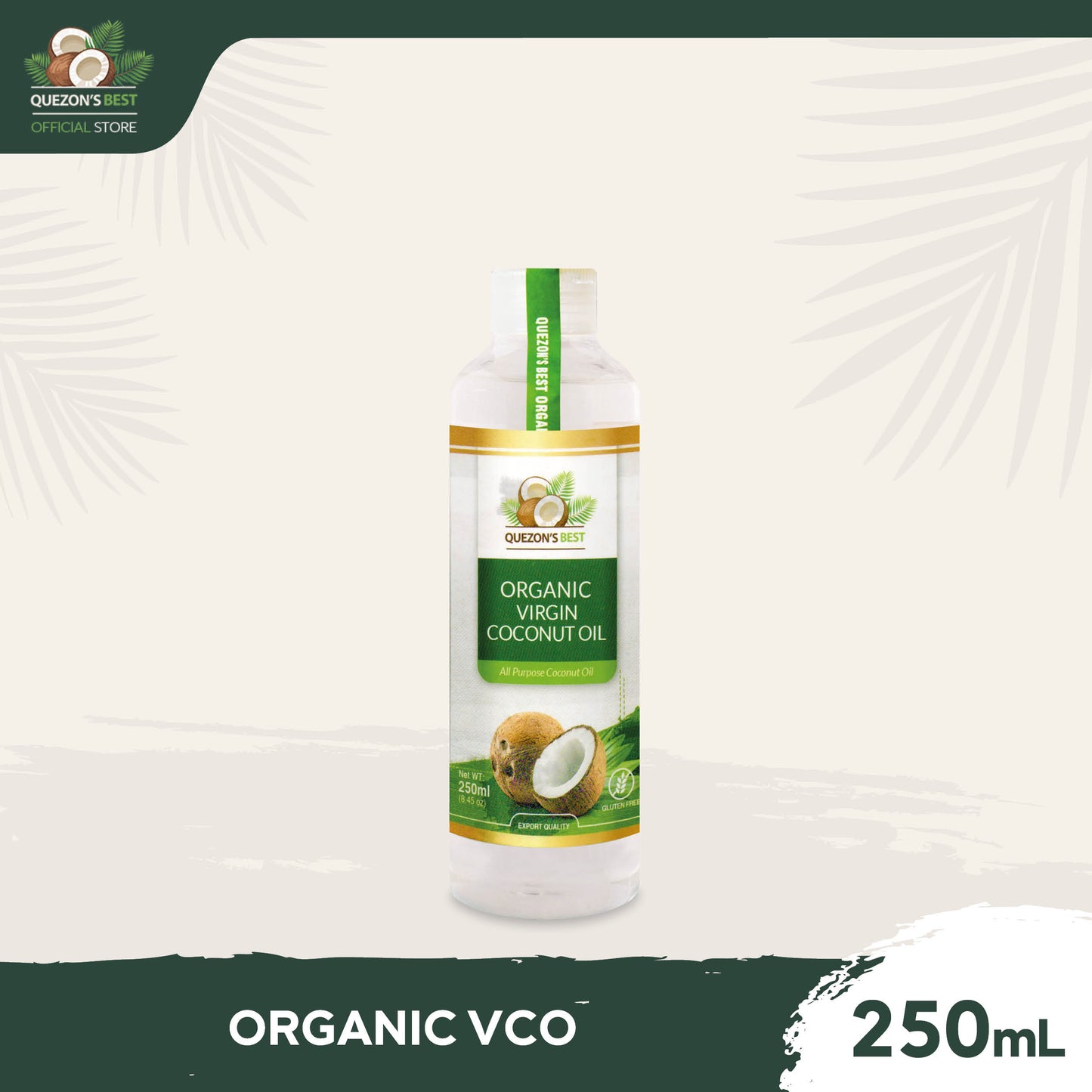 Quezon's Best Organic Virgin Coconut Oil (VCO) 250mL