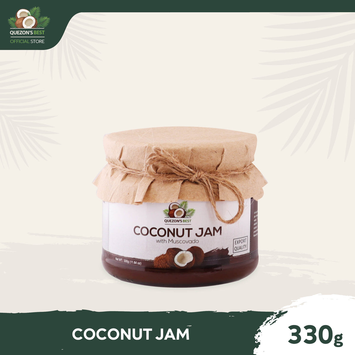 Coco Jam Quezon's Best Coconut Jam with Muscovado 330g – Quezon's Best Official ...