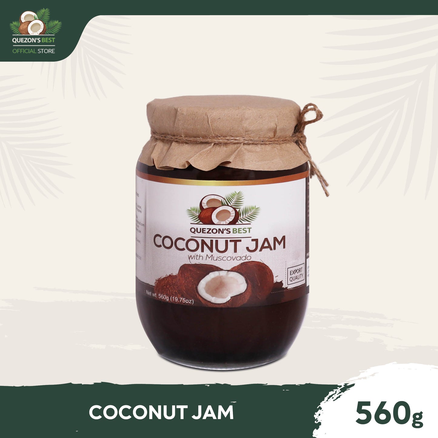 Quezon's Best Coconut Jam with Muscovado 560g