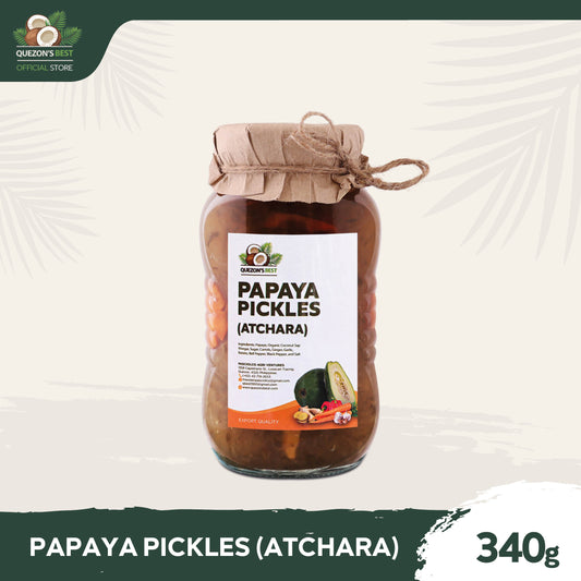 Quezon's Best Papaya Pickles (Atchara/Achara/Atsara) 340g
